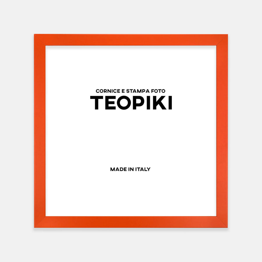 Cornice colorata arancione