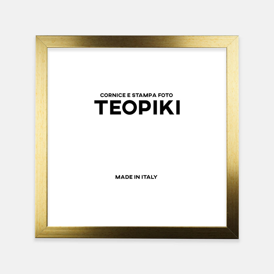 Cornice liscia dorata