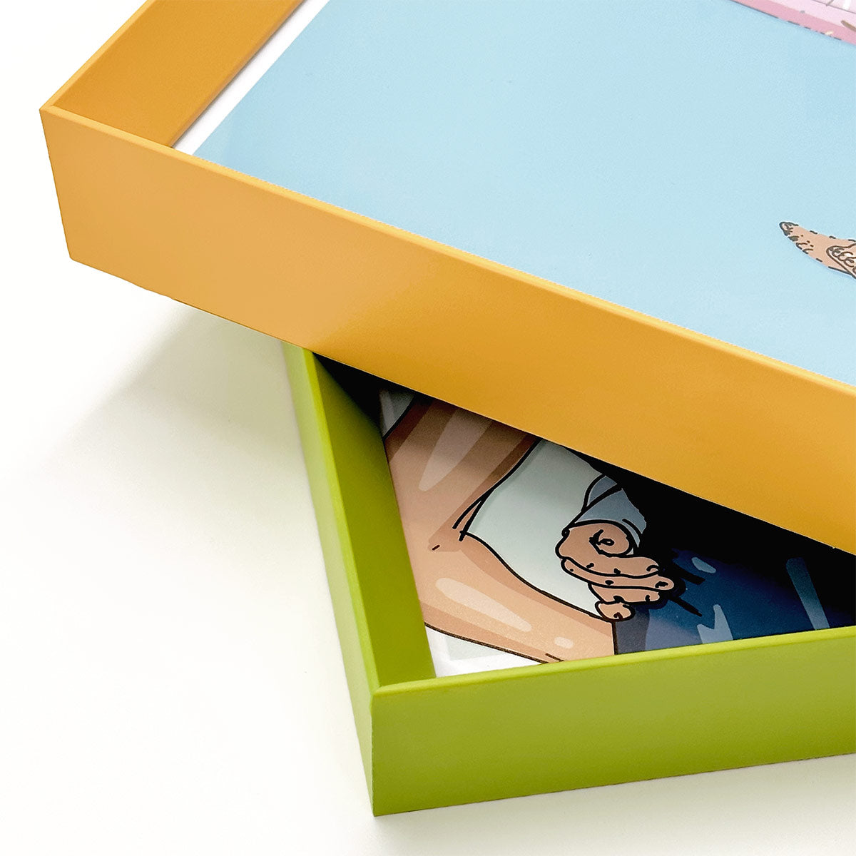 Cornice moderna colorata Gialla