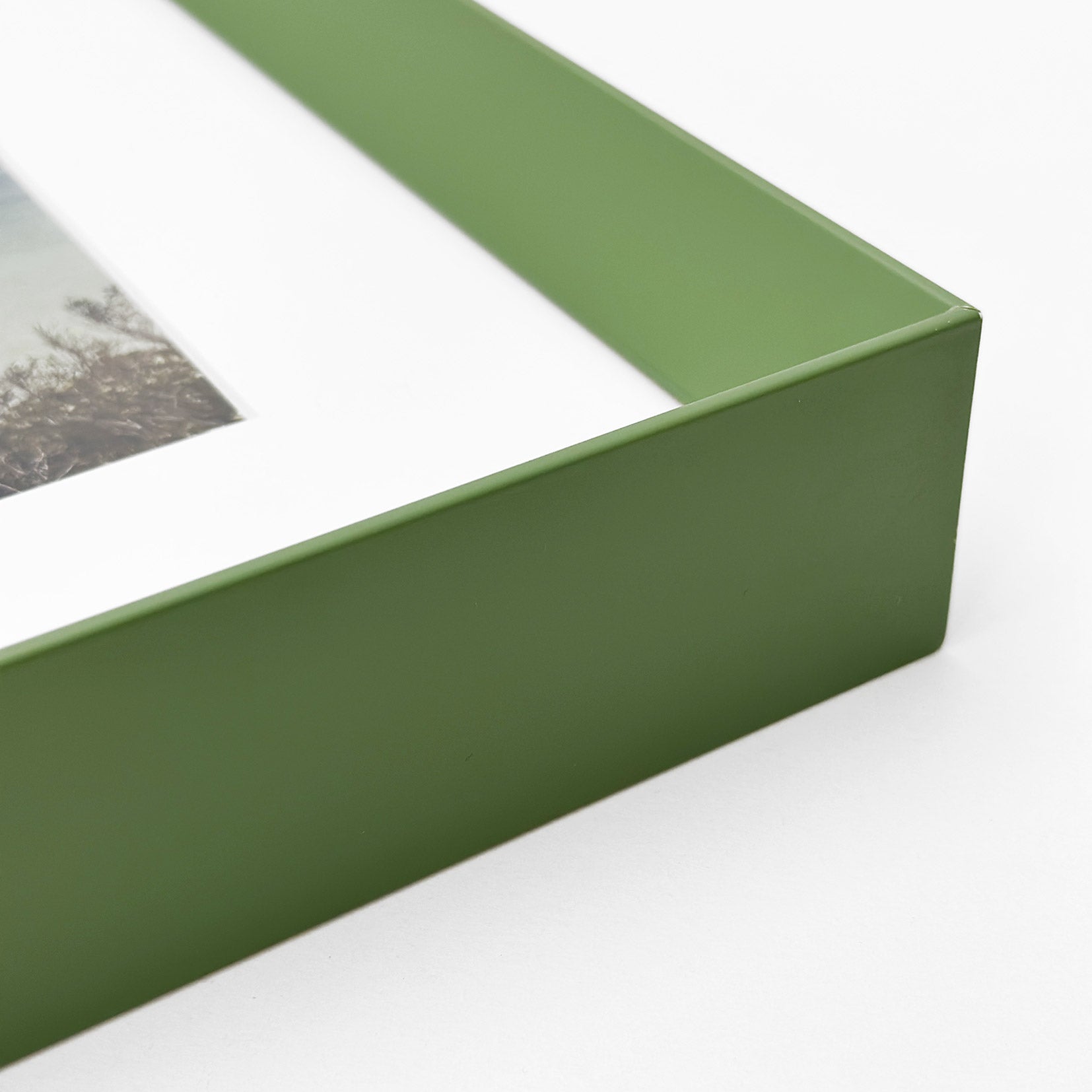 Stampa foto con cornice verde