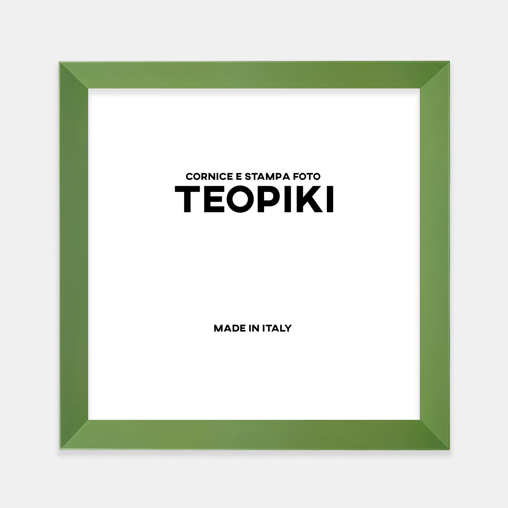 Cornice verde moderna opaca
