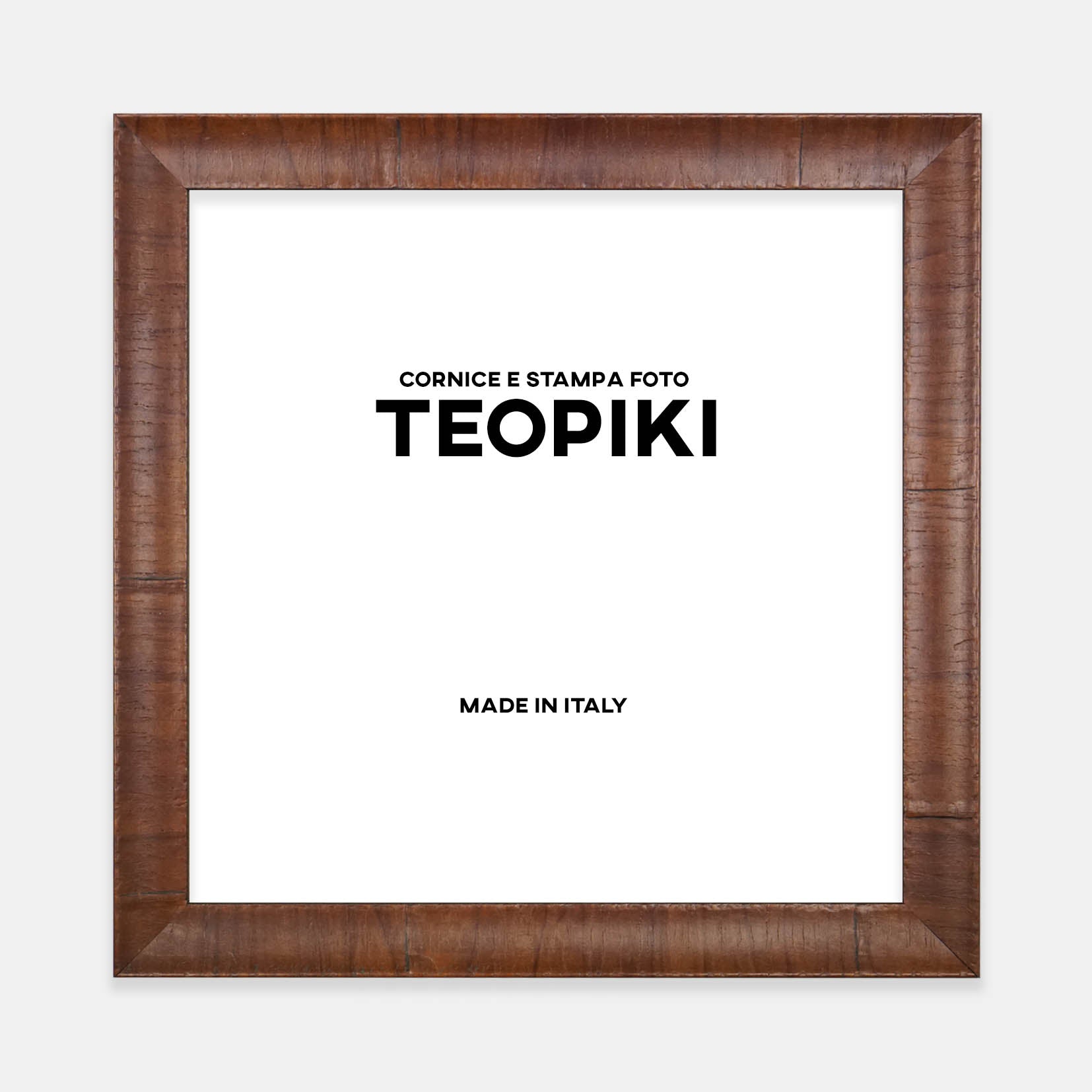 Cornice in radica essenza di legno marrone